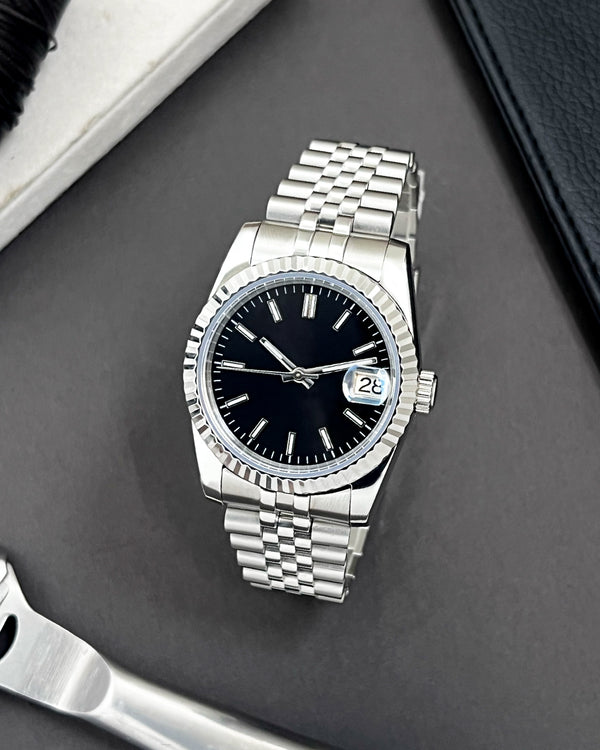 Datejust Black Modded Watch