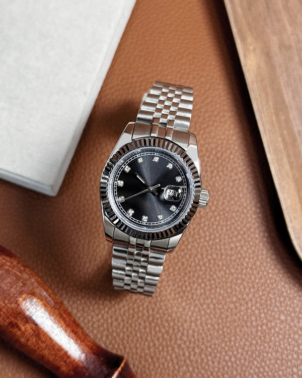 Lady Datejust Black Modded Watch