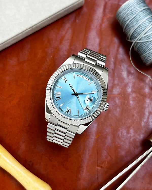 Daydate Ice Blue Modded Watch