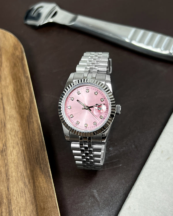 Lady Datejust Salmon Pink Modded Watch