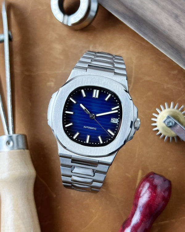 Nautilus Blue Modded Watch