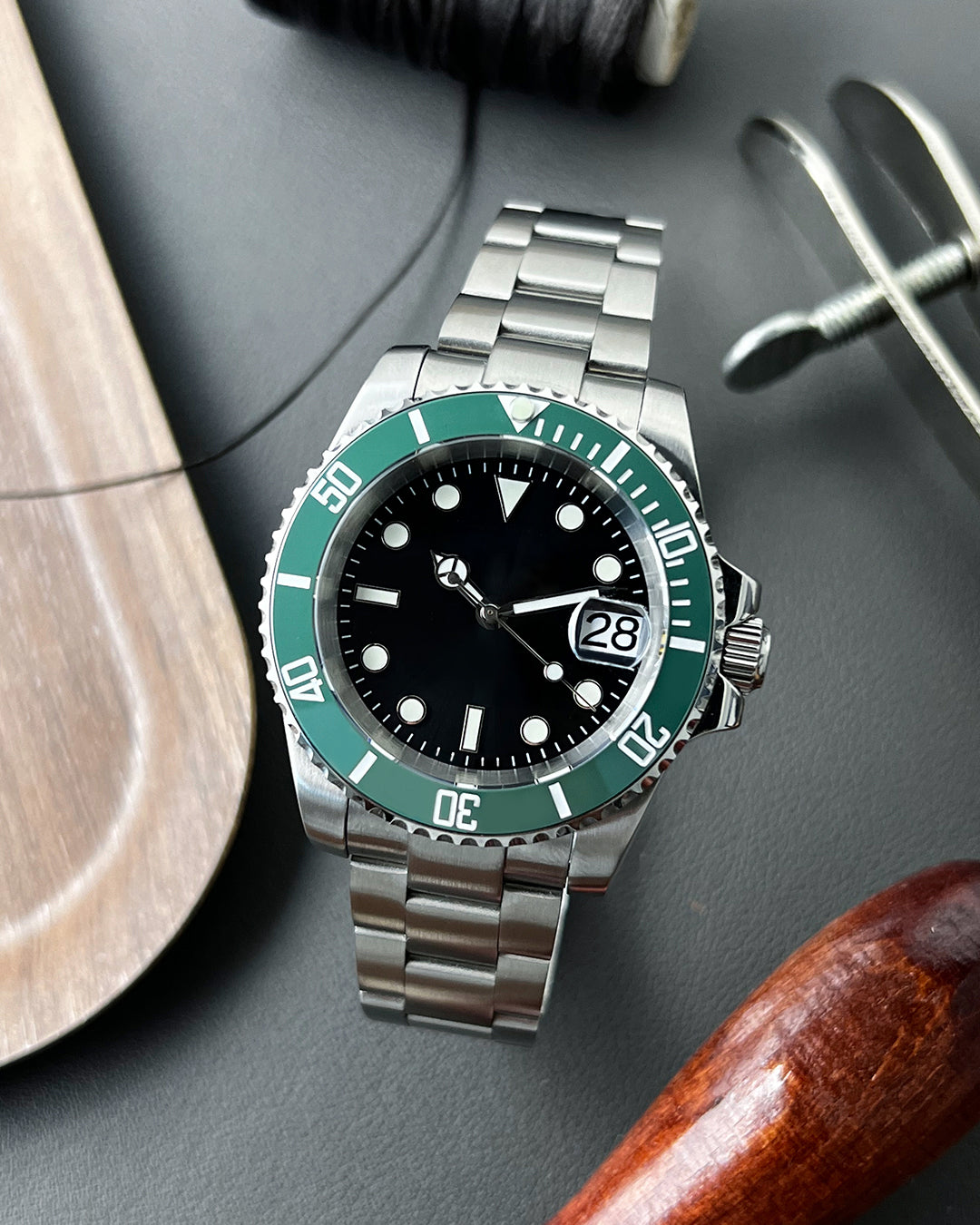 Parnis green submariner best sale