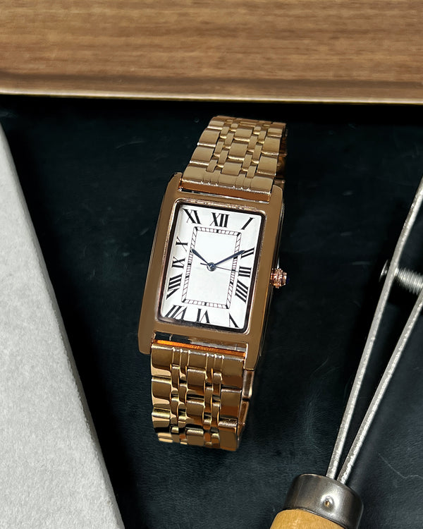 Tank Rose Gold Bracelet Modded Watch