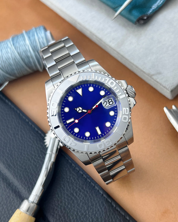 Yachtmaster Blue Modded Watch